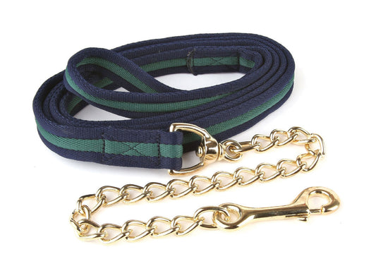 Hy Equestrian Soft Webbing Lead Rein With Chain