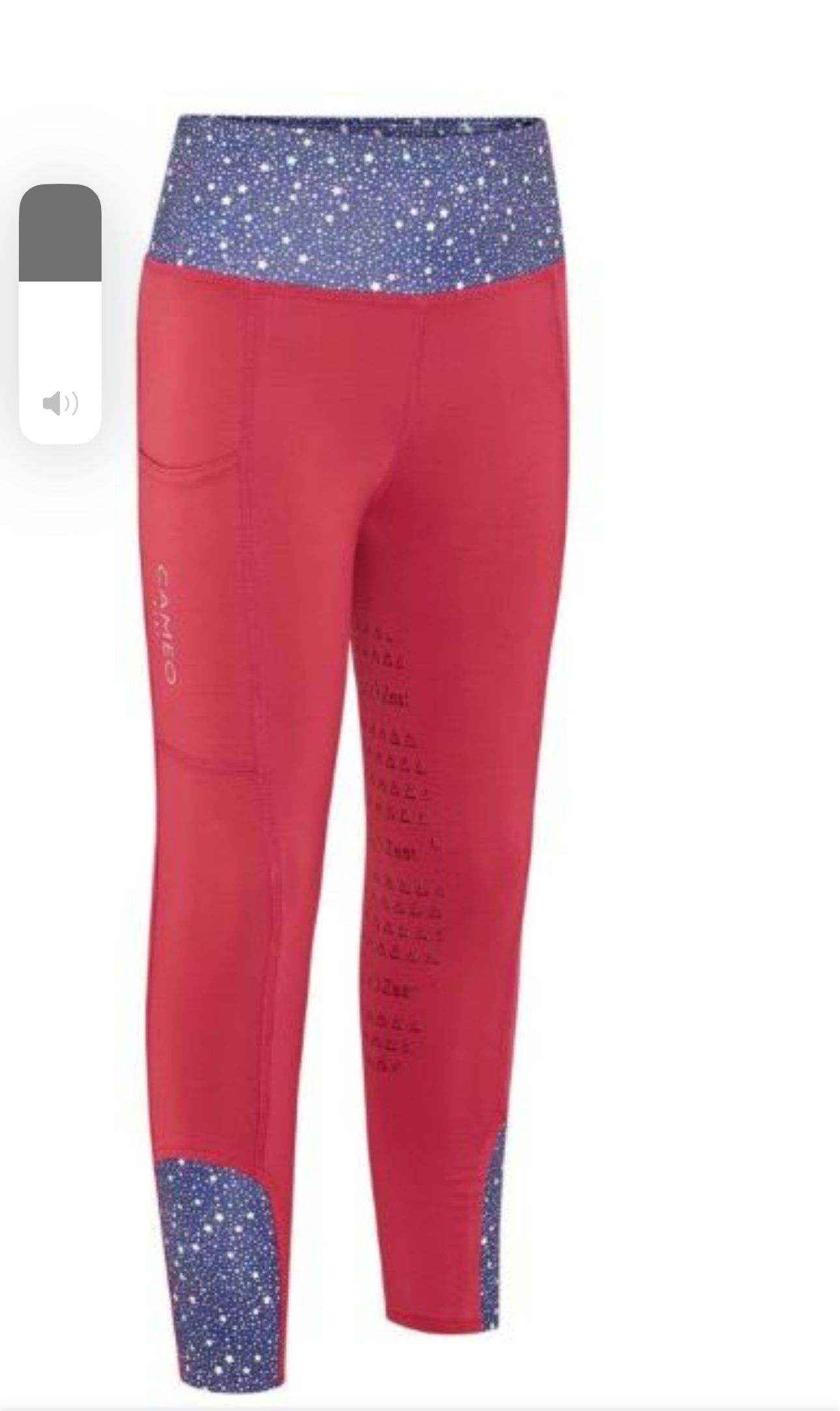 Zest Berry Stars Performance Riding Tights