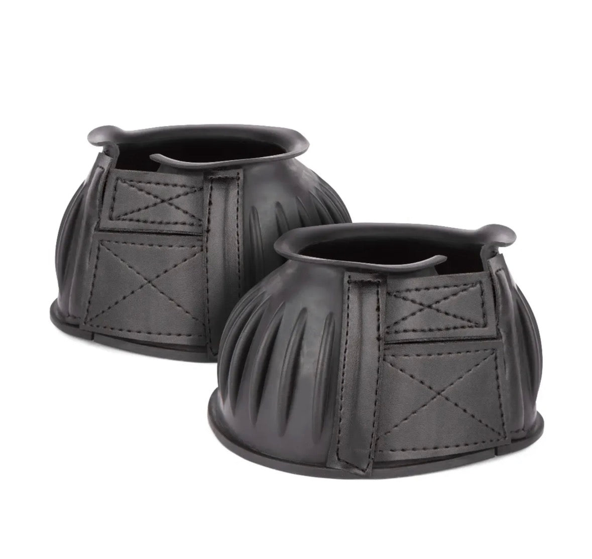 Shires Rubber Over Reach Boots - Black