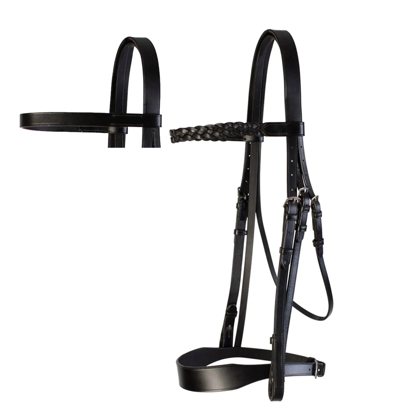 Cameo Hunt Bridle With 2 Browbands