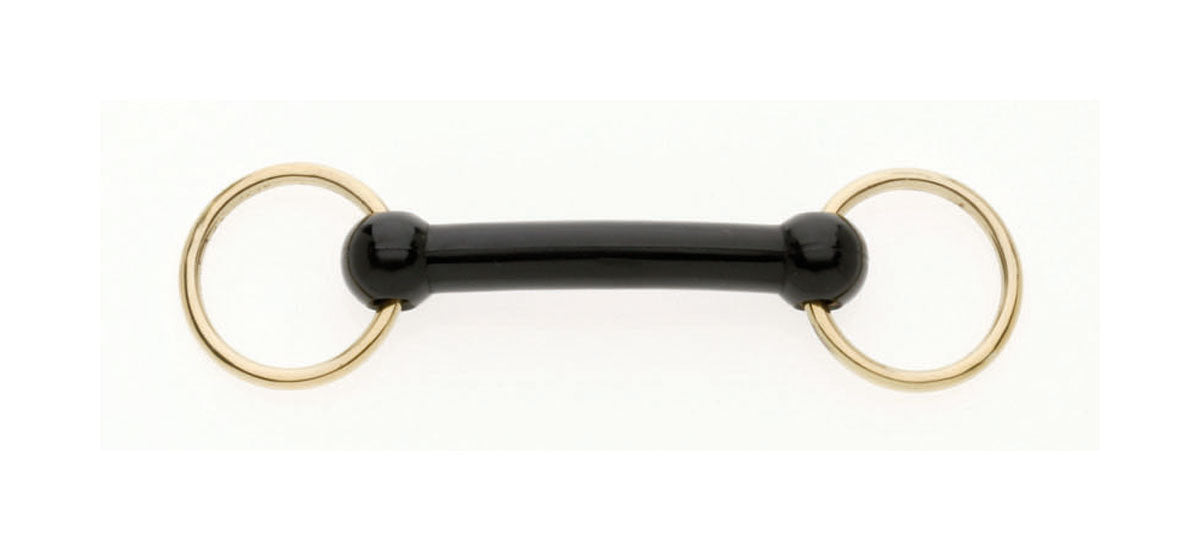 Bradoon Nylon Mullen Mouth Brass Ring