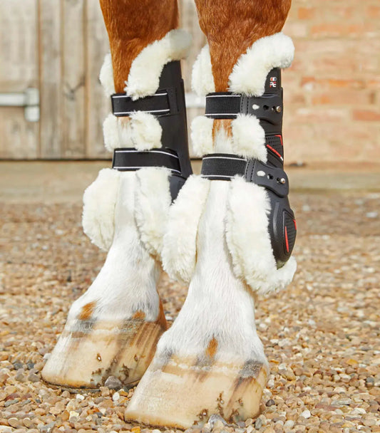 Premier Equine Techno Wool Tendon Boots- Black