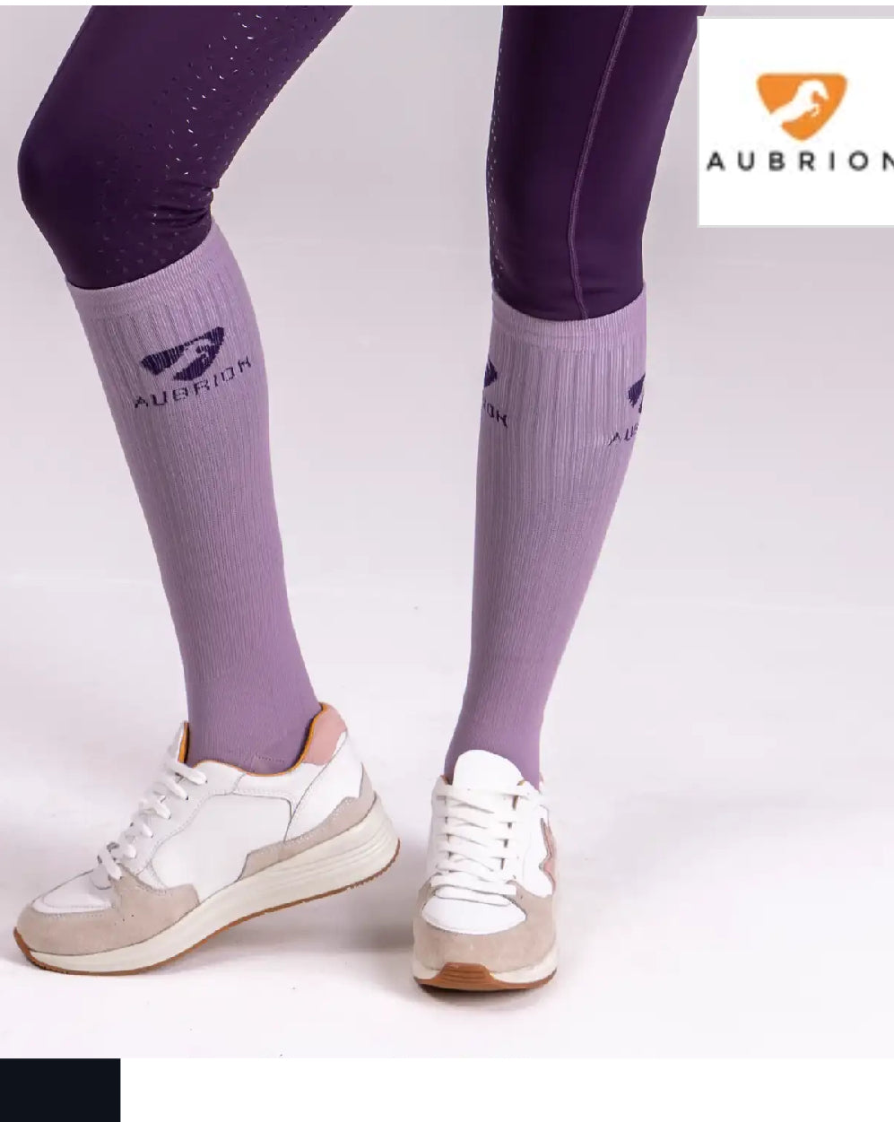 Aubrion Children's Winter Performance Socks - Mauve