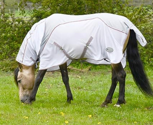 Rhinegold Mombasa Waterproof Topline Fly Rug with Detachable Neck Cover
