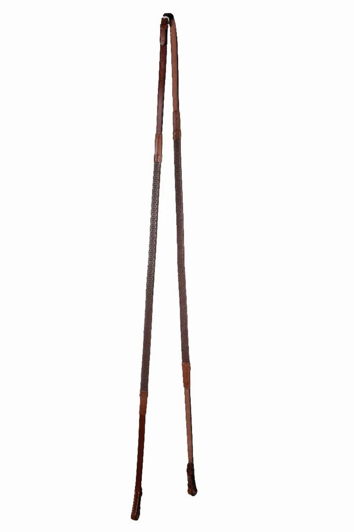 TURFMASTERS NON-SLIP PEBBLED RUBBER GRIP RIDING REINS