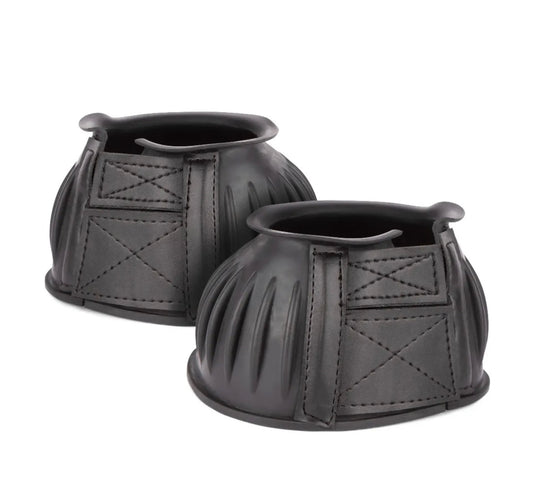 Shires Rubber Over Reach Boots - Black