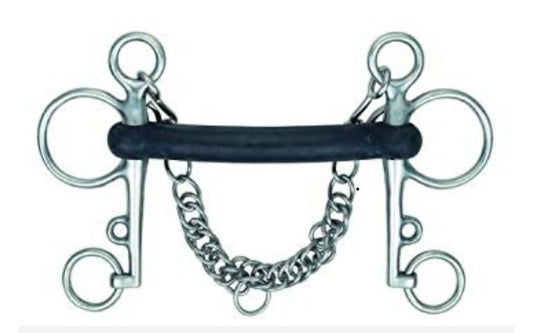Soft Rubber Mullen Mouth Pelham