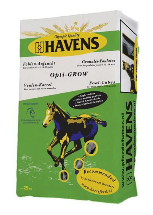 Havens Opti Grow Foal Cubes 25KG