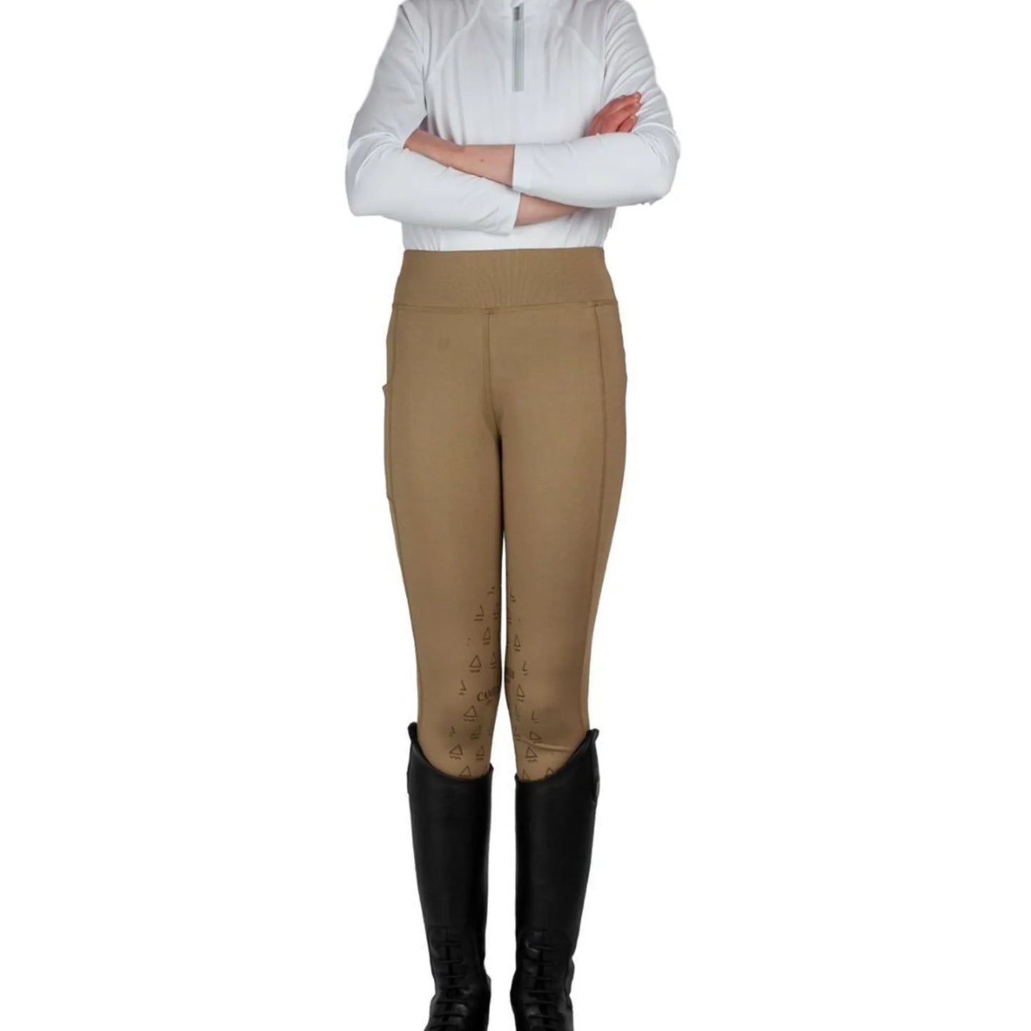 Cameo Junior Core Tights - Dark Beige