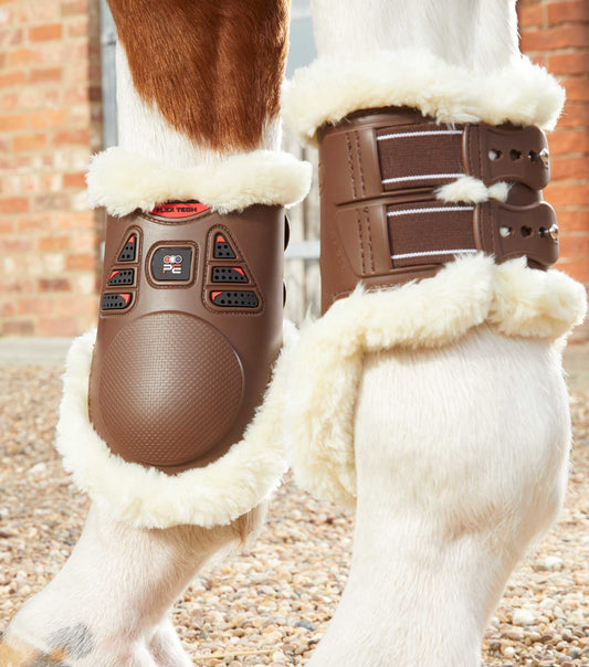Techno Wool Fetlock Boots Brown